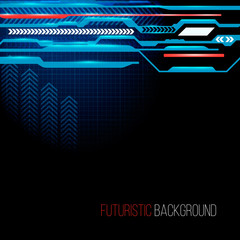 Futuristic Background. Abstract HUD. Sci Fi Futuristic User Interface. Menu Button