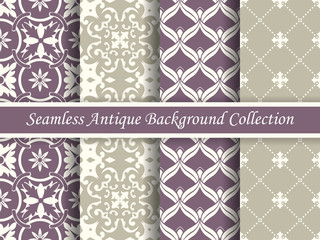 Antique seamless background collection_39