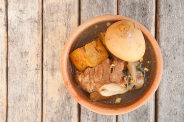 Khaipalo is Thai traditional food made