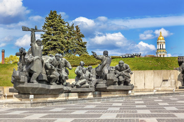 Soviet Soldiers Attacking World War 2 Monument Kiev