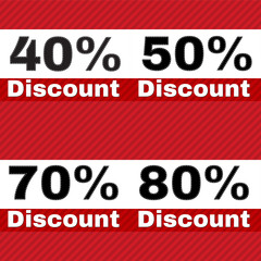 Sale discount icons