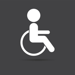 Disabled sign icon.