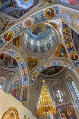 Fototapeta na wymiar Interior Saint George Cathedral Vydubytsky Monastery Kiev
