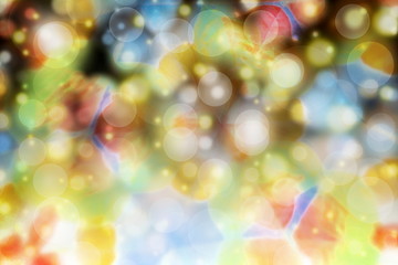 Obraz na płótnie Canvas Colorful defocused circles light abstract bokeh background