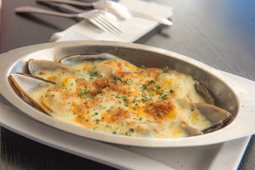 Baked mussel
