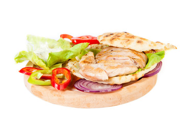 Sandwich with grilled chicken