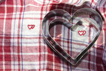 Heart shaped cookie cutters