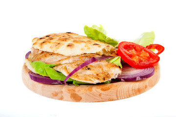 Sandwich with grilled chicken
