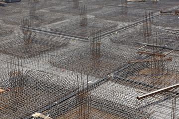 Urban construction buildings foundation