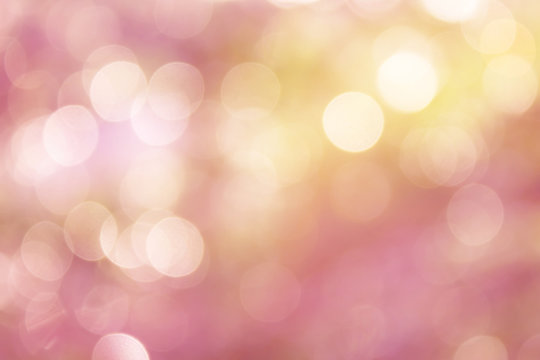 Glow light blow pink bokeh and sunlight for romantic mood valent
