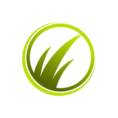Green Grass Abstract Symbol
