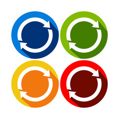 Reload & Recycle Circle Icons