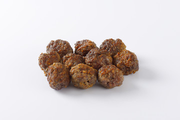 small pan fried meat balls