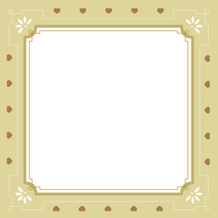 Heart Frame Vector Illustration.