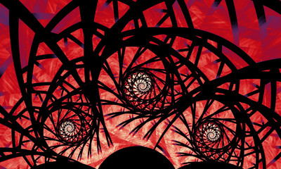 Abstract wallpaper. Abstract fractal. Fractal art background for creative design. Decoration for wallpaper desktop, poster, cover booklet. Abstract texture. Psychedelic. Print for clothes, t-shirt.