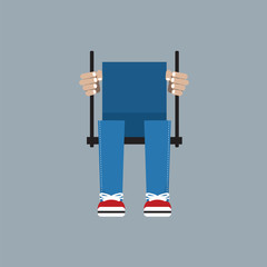Swing Vector Illustration.