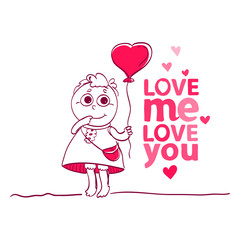 Cute Girl character for My Love