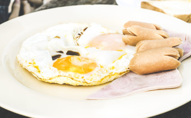 Color Effect Image for English Breakfast, Selective and Soft focus