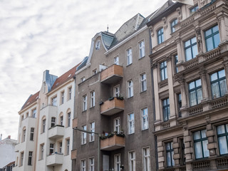 Obraz premium Residential building with balconies