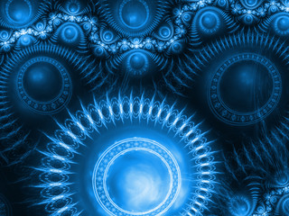 Abstract wallpaper. Abstract fractal. Fractal art background for creative design. Decoration for wallpaper desktop, poster, cover booklet. Abstract texture. Psychedelic. Print for clothes, t-shirt.