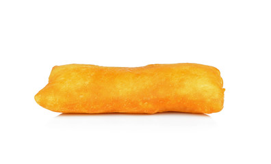 deep fried dough on white background