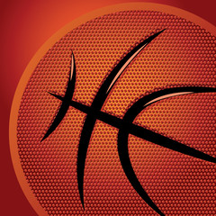Fototapeta premium Abstract sports background with basketball texture