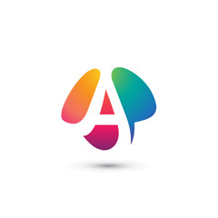 Colorful Letter A Logo