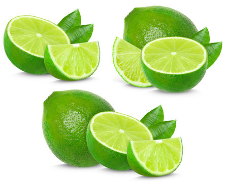 lime collection isolated