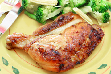 grilled steak of chicken