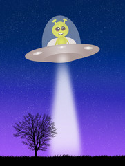 Alien in the ufo © adrenalinapura