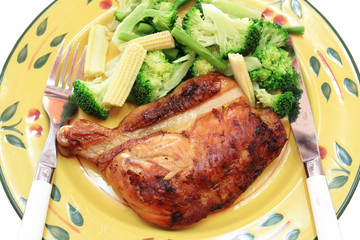 grilled steak of chicken