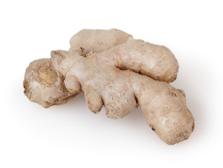 Ginger isolated on white background with clipping path