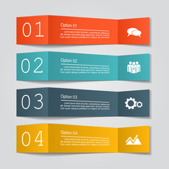Banner infographic design template. Vector illustration