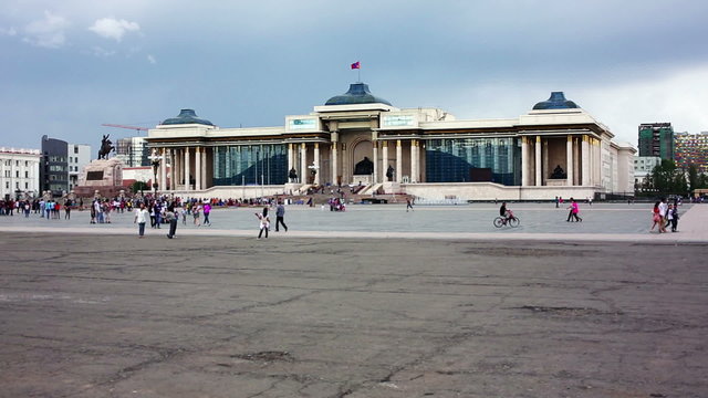 View of Sukhbaatar Square