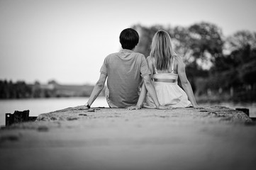 couple on sunset