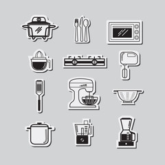 Kitchen icons set