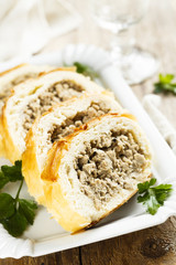 Homemade meat pie