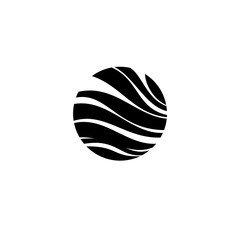 Vector of round sign. Round abstraktry sign. Logo. Business icon for the company. This concept graphic  represents lighting design. Industry. Sport. Fitness classes. Illustration.