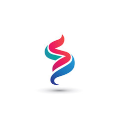 Fototapeta na wymiar S Flame Logo
