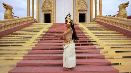 Apsara Dancer beautiful supernatural female in asian mythology