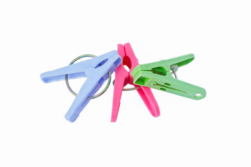 The plastic clothespin