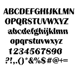 Obraz premium Shift alphabet vector