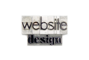 website design / caracteres d'imprimerie en plomb 