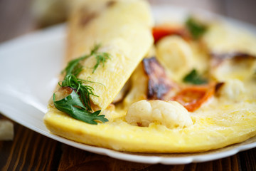scrambled eggs with cauliflower 