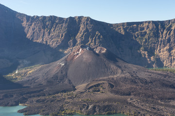 Fototapeta na wymiar Baby Rinjani volcano mountain