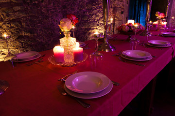 Gedeck Gewölbekeller Schloss Restaurant