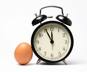 One egg and a clock