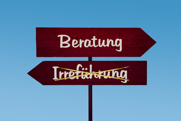 Schild 48 - Beratung