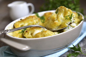 Cauliflower casserole.