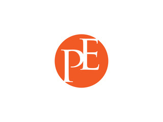 Double PE letter logo